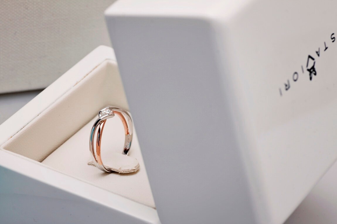 Złoty pierścionek PXD1943R - Diament